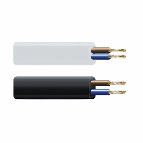 Cable exterior 2x1,5mm negro    euro/mts