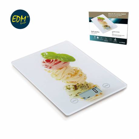Bascula cocina digital modelo pasta colores max. 5kg edm