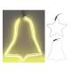 Figura tubo flexiled "efecto neon" amarillo medidas: campana 39,5x29cm estrella 29,5x29,5cm diseño surtidos
