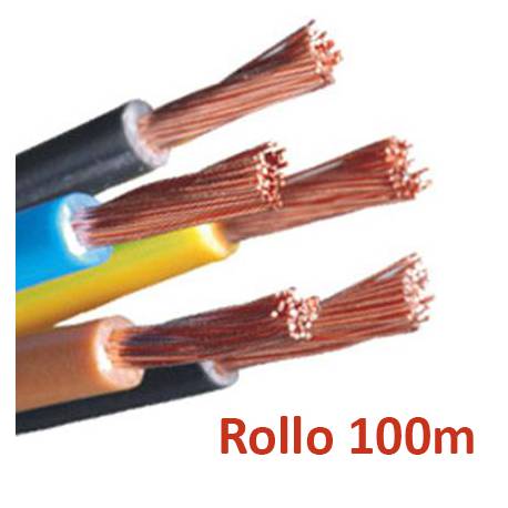 Cable electrico libre de halogenos flexible 6mm - rollo 100m