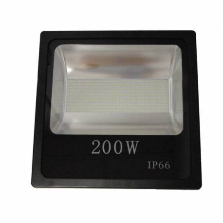 Foco Proyector LED exterior 200W SMD Negro