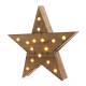Estrella de madera con luz 15 leds 6x30x29cm