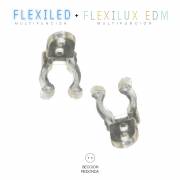 *ult. unidades* clip para tubo flexilux/flexiled  2  y 3 vias edm