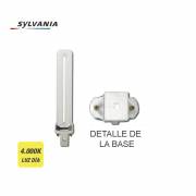 Bombilla bajo consumo lynx-s 9w 840k luz dia casquillo g-23 "sylvania"