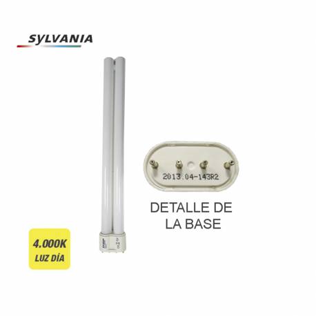 Bombilla bajo consumo lynx-l 24w 840k luz dia casquillo 2g11 4 pin "sylvania"
