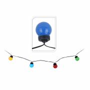 Guirnalda con 20 bombillas esfericas de led fija multicolor ip44 12,5m