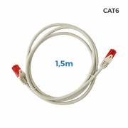 Cable utp cat.6 latiguillo rj45 cobre lszh gris 1,5m