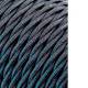 Cable textil trenzado 2x0.75mm 25mts c-63 gris oscuro seda   euro/mts