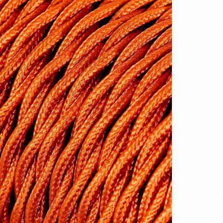 Cable textil trenzado 2x0,75mm 25mts c-12 oro seda  euro/mts