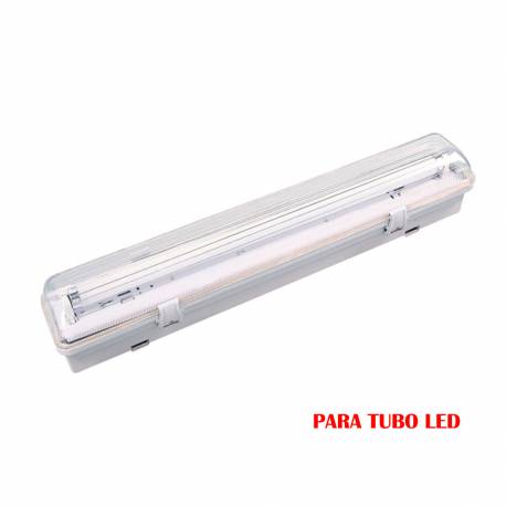 Pantalla fluorescente estanca para tubo de led 1x22w (eq. 58w) 220v 154cm ip44 edm