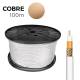 Cable coaxial apantallado 100% cobre edm euro/mts