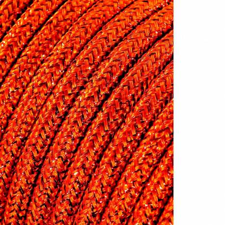 Cable cordon tubulaire 2x0,75mm marron brillante 25mts euro/mts