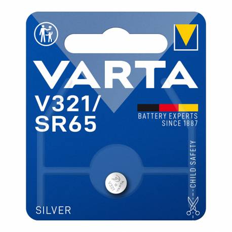 Micro pila varta silver sr65 - v321 1,55v (blister 1 unid)  ø6,8x1,65mm